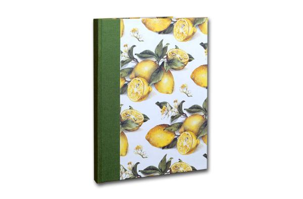 Edles Tagebuch mit hochwertigem Papier "Zitronen"